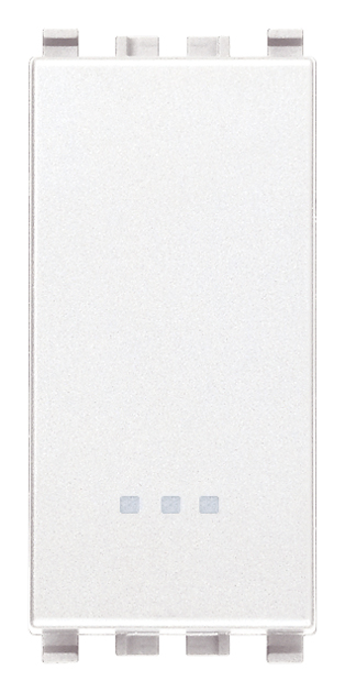 Vimar Eikon - Bouton-poussoir 1P NO 10A (Blanc)
