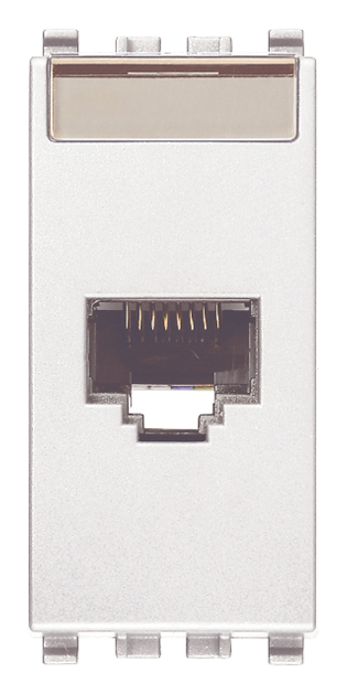 Vimar Eikon - Prise RJ45 Netsafe Cat6 UTP (Blanc)
