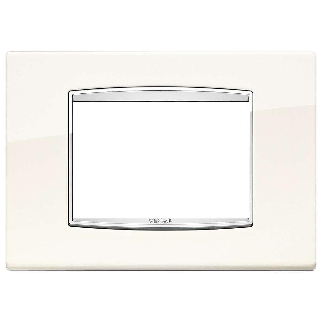 Vimar Eikon Chrome Classic - Bright 3M (Metaal - Arctic White)