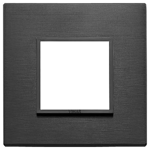 Vimar Eikon Evo - Essenziali 2M (Aluminium - Total Black)
