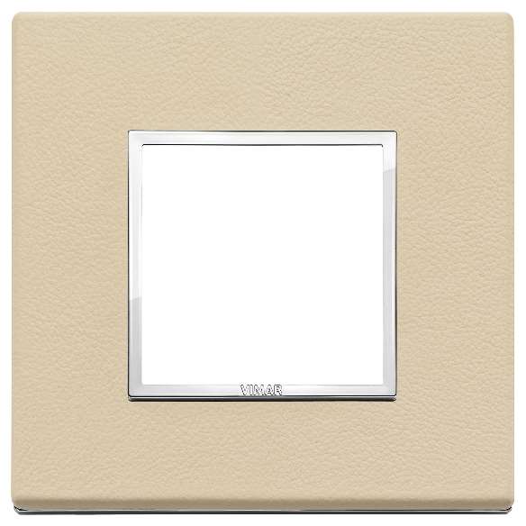 Vimar Eikon Evo - Raffinati 2M (Leder - Cream)