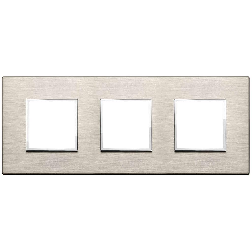 Vimar Eikon Evo - Primari 6M - 2+2+2 (Aluminium - Neutral bronze)