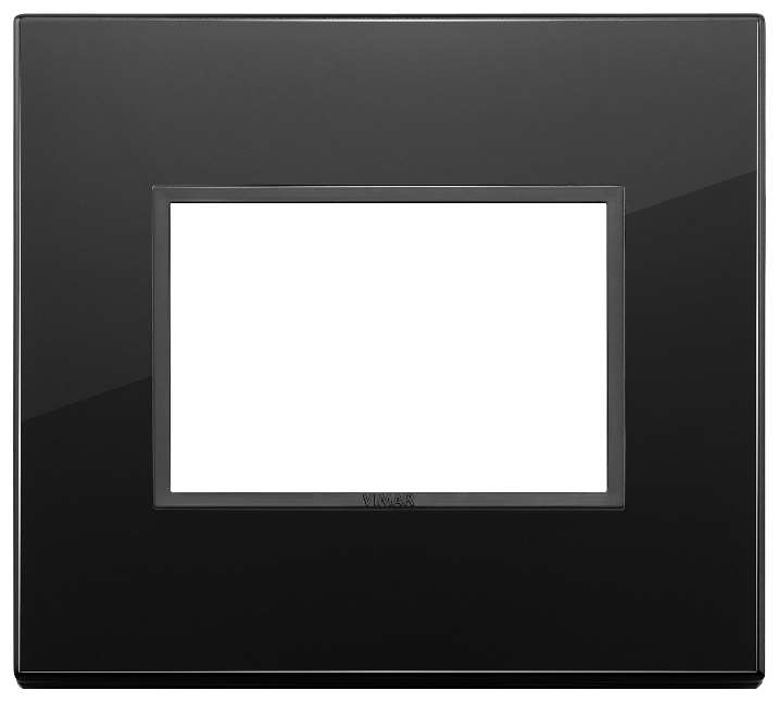 Vimar Eikon Evo - Essenziali 3M (Glas - Total Black Diamond)
