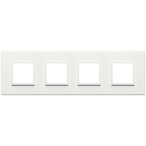 Vimar Eikon Evo - Essenziali 8M - 2+2+2+2 (Aluminium - Total White)
