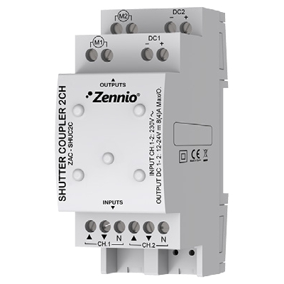 Zennio Adaptateur Volets AC/DC (2 sorties)