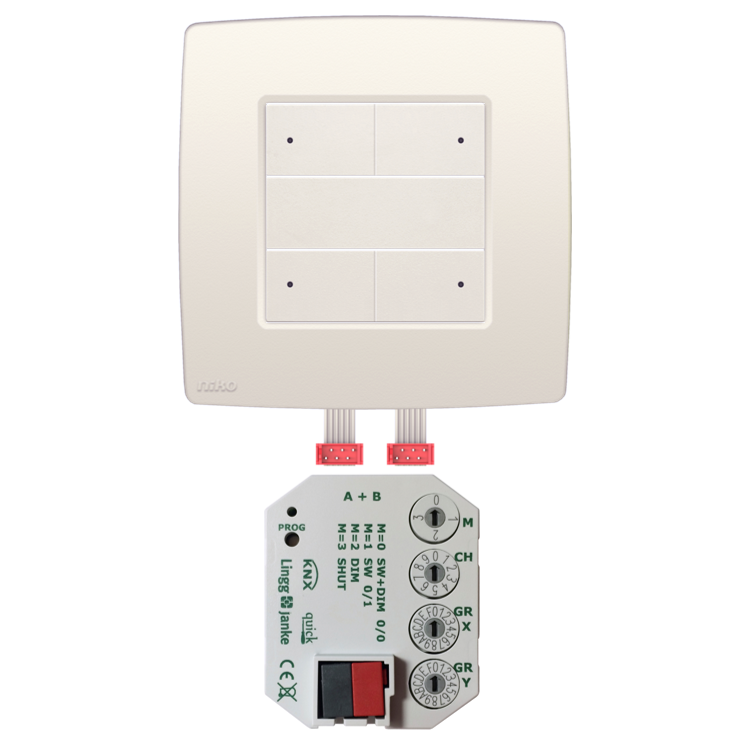 Lingg &amp; Janke Interface Niko KNX + Adapterboard + LED