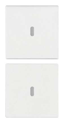Vimar Arké - 2 halve knoppen 1M (Custom - Wit)