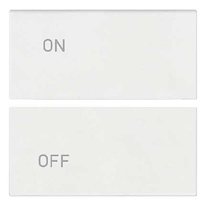 Vimar Arké - 2 halve knoppen 2M (ON/OFF - Wit)