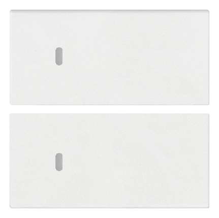Vimar Arké - 2 halve knoppen 2M (Custom - Wit)