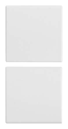 Vimar Eikon Evo/Exé - 2 halve knoppen 1M (Blanco - Wit)