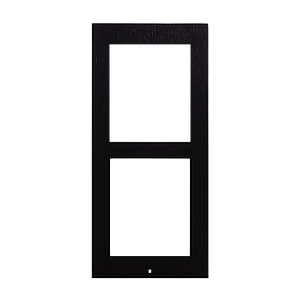 Zennio GetFace IP - Opbouw installatieframe - 2 modules (zwart)