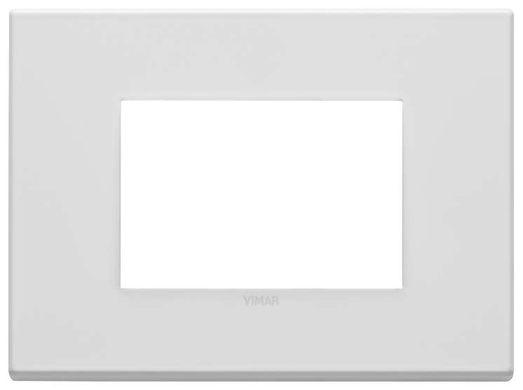 Vimar Eikon Exé - Afdekraam 3M (Metaal - Mat wit)