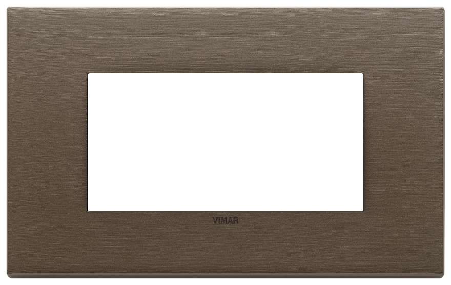 Vimar Eikon Exé - Afdekraam 4M (Geborsteld Metaal - Donker Brons)