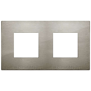 Vimar Arké Classic - Metal-Color 4M - 2+2x71 (Metaal - Geborsteld inox)