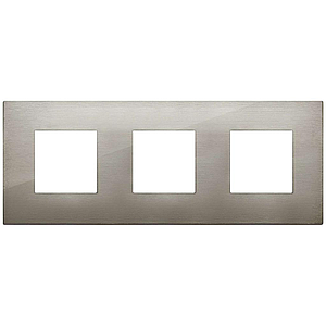 Vimar Arké Classic - Metal-Color 6M - 2+2+2x71 (Metaal - Geborsteld inox)