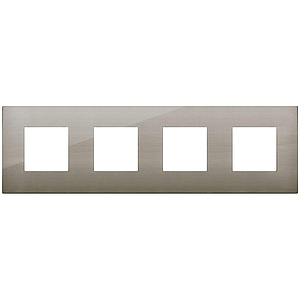 Vimar Arké Classic - Metal-Color 8M - 2+2+2+2x71 (Metaal - Geborsteld inox)