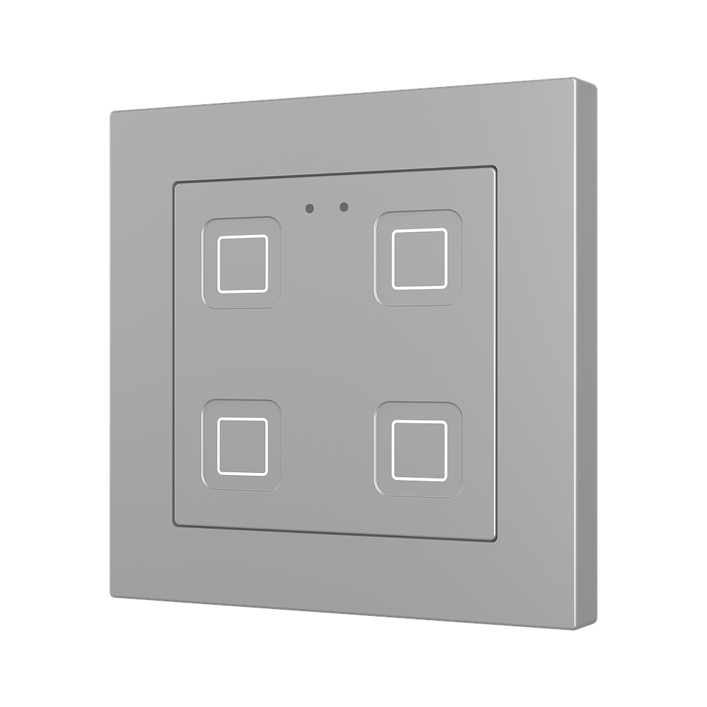 Zennio Tecla 55 X4 (Zilver)