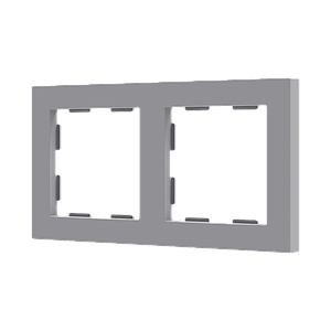 Zennio ZS55 - Afdekraam 2M (Zilver) - VPE=10