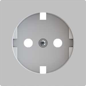 Zennio ZS55 - Schuko centraalplaat (Zilver) - VPE=10