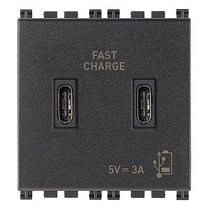 Vimar Arké - 2x Prise USB-C 5V 3A 2-v (Gris)