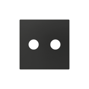 Zennio ZS55 - RCA centraalplaat (Antraciet) - VPE=10