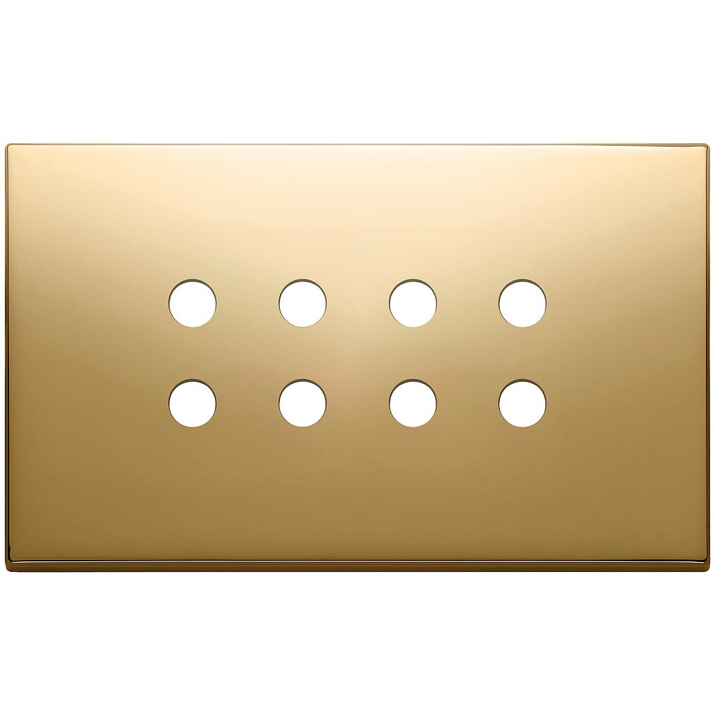 Vimar Eikon Exé Tondo - Afdekraam 4Mx8 (Goud)