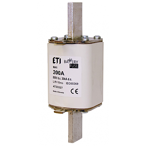 ETI Fusible NH1 gBat 63A/800V DC