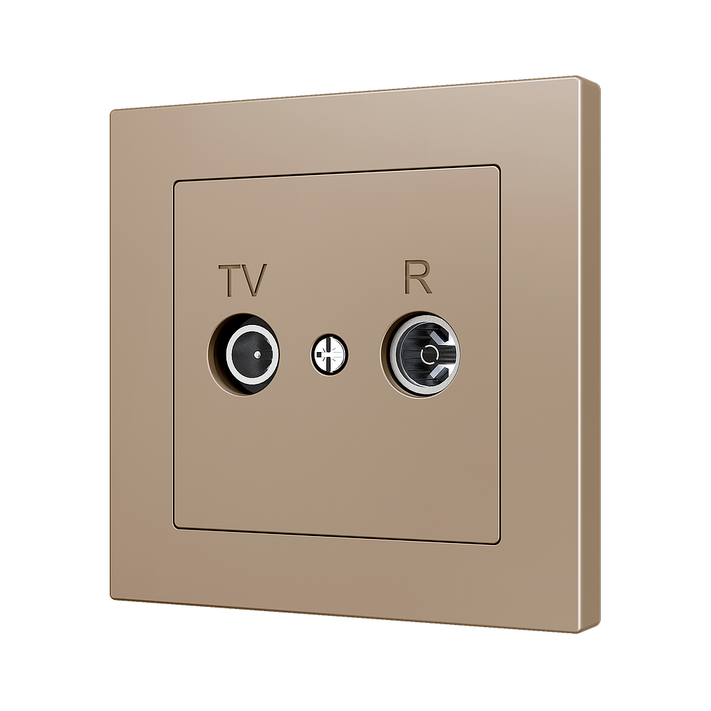 Zennio ZS55 - Enjoliveur TV-R/SAT (Champagne)