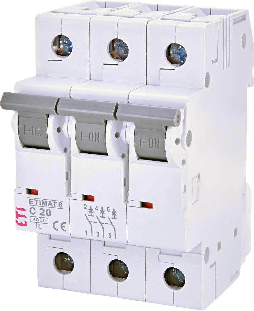 ETI Etimat 6 - Automaat C 3p 6kA 20A