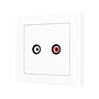 Zennio ZS55 - RCA centraalplaat (Mat wit)