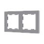 Zennio ZS55 - Afdekraam 2M (Zilver) - VPE=10