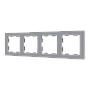 Zennio ZS55 - Afdekraam 4M (Zilver) - VPE=5