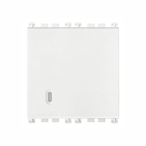 Vimar Arké - 1P NO 10A bouton-poussoir 2M avec bornes rapide (Blanc)