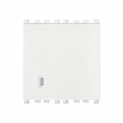Vimar Arké - 1P NO 10A bouton-poussoir 2M avec bornes rapide (Blanc)