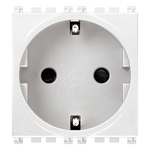 Vimar Arké - 2P+E16A Prise schuko SICURY avec bornes rapides (Blanc)