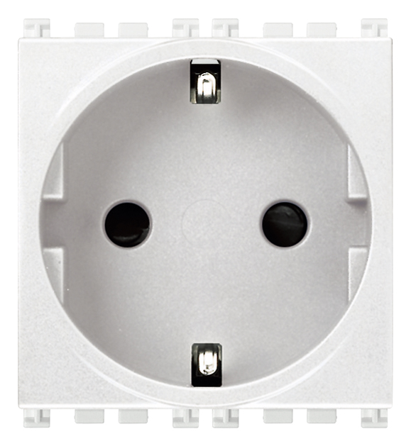 Vimar Arké - 2P+E16A Prise schuko SICURY avec bornes rapides (Blanc)