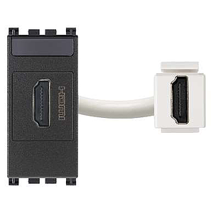 Vimar Arké - HDMI wandcontactdoos (Grijs)