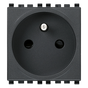 Vimar Eikon - 2P+A 16A Penaarde Stopcontact (Grijs)