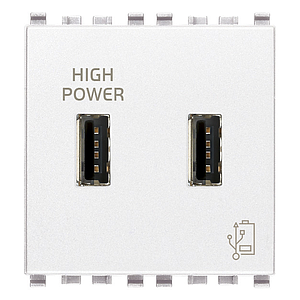 Vimar Eikon - USB-A Voedingsunit 5V 2,1A (Wit)