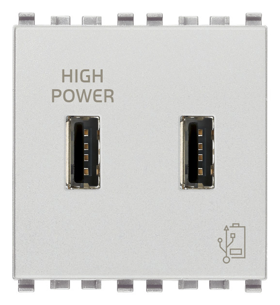 Vimar Eikon - USB-A Voedingsunit 5V 2,1A (Next)