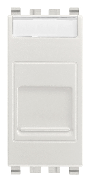 Vimar Eikon - RJ45 Cat6 UTP stopcontact met afdekking (Next)