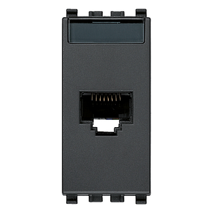 Vimar Eikon - RJ45 Cat5e Netsafe UTP stopcontact (Grijs)