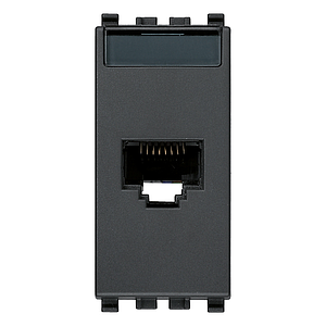Vimar Eikon - RJ45 Cat6 Netsafe UTP stopcontact (Grijs)