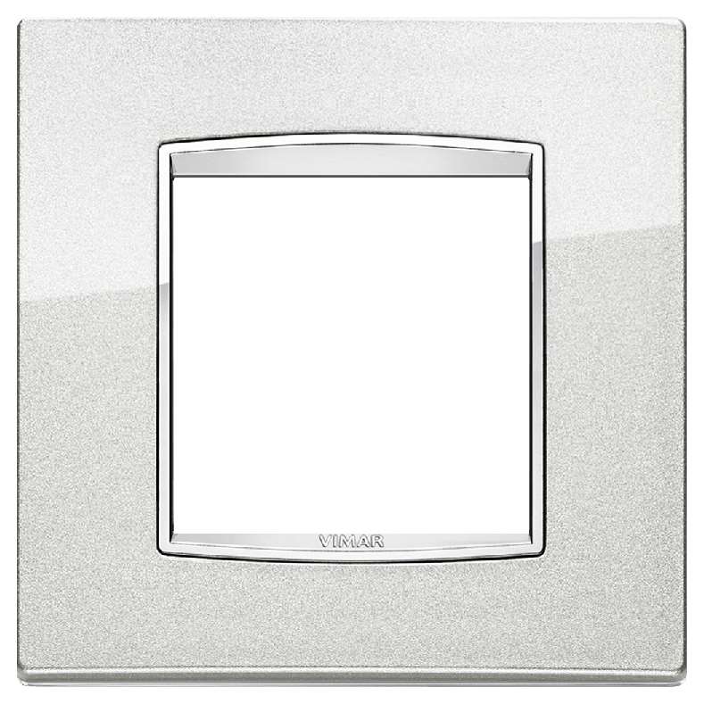 Vimar Eikon Chrome Classic - Bright 2M (Metaal - Metallic Silver)