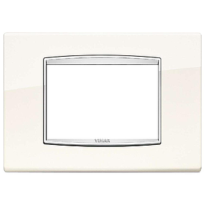 Vimar Eikon Chrome Classic - Bright 3M (Metaal - Arctic White)