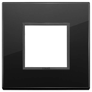 Vimar Eikon Evo - Essenziali 2M (Glas - Total Black Diamond)