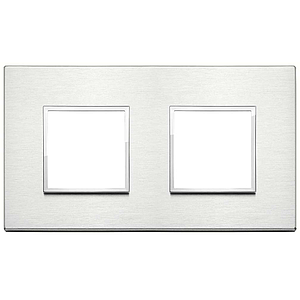 Vimar Eikon Evo - Primari 4M - 2+2 (Aluminium - Brilliant Aluminium)