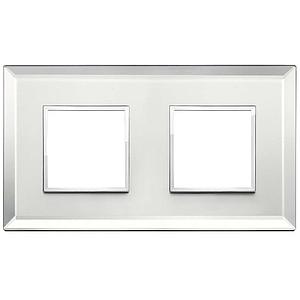 Vimar Eikon Evo - Luminosi 4M - 2+2 (Glas - Silver Ice)