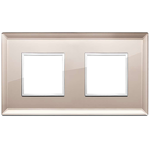 Vimar Eikon Evo - Luminosi 4M - 2+2 (Glas - Bronze Mirror)