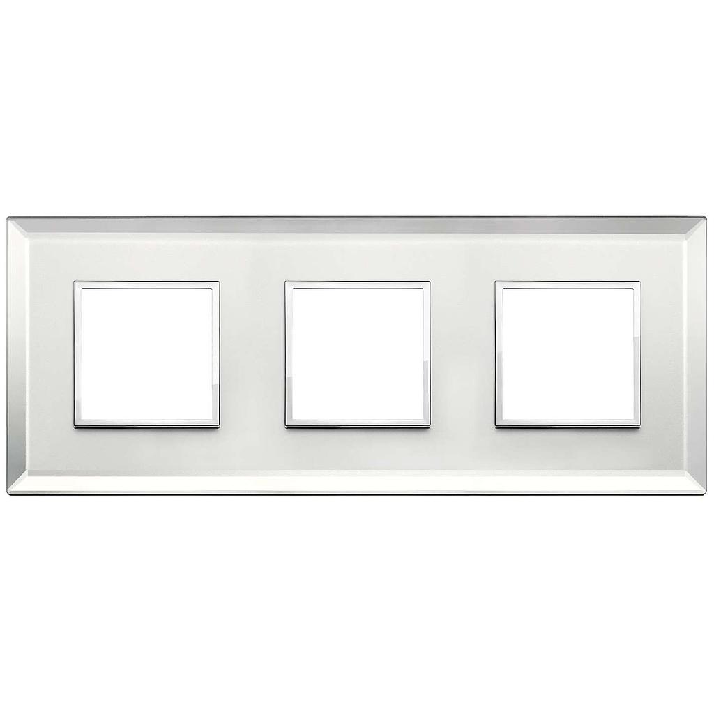 Vimar Eikon Evo - Luminosi 6M - 2+2+2 (Glas - Silver Ice)